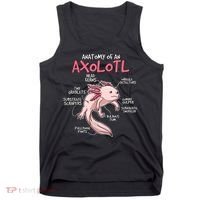 Axolotl Gift Axolotl Stuff Anatomy Of An Axolotl Tank Top thumb 0