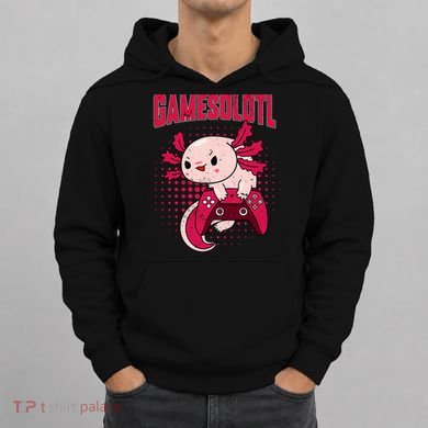 Axolotl Gamer Apparel Co. Gamer Axolotl Lover Cute Axolotl Gaming Retro Video Gamer Hoodie