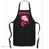Axolotl Gamer Apparel Co. Gamer Axolotl Lover Cute Axolotl Gaming Retro Video Gamer Apron thumb 0