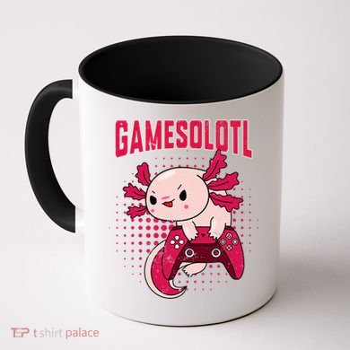 Axolotl Gamer Apparel Co. Gamer Axolotl Lover Cute Axolotl Gaming Retro Video Gamer Coffee Mug
