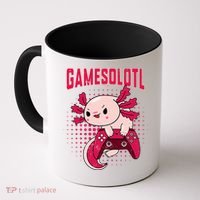 Axolotl Gamer Apparel Co. Gamer Axolotl Lover Cute Axolotl Gaming Retro Video Gamer Coffee Mug thumb 0