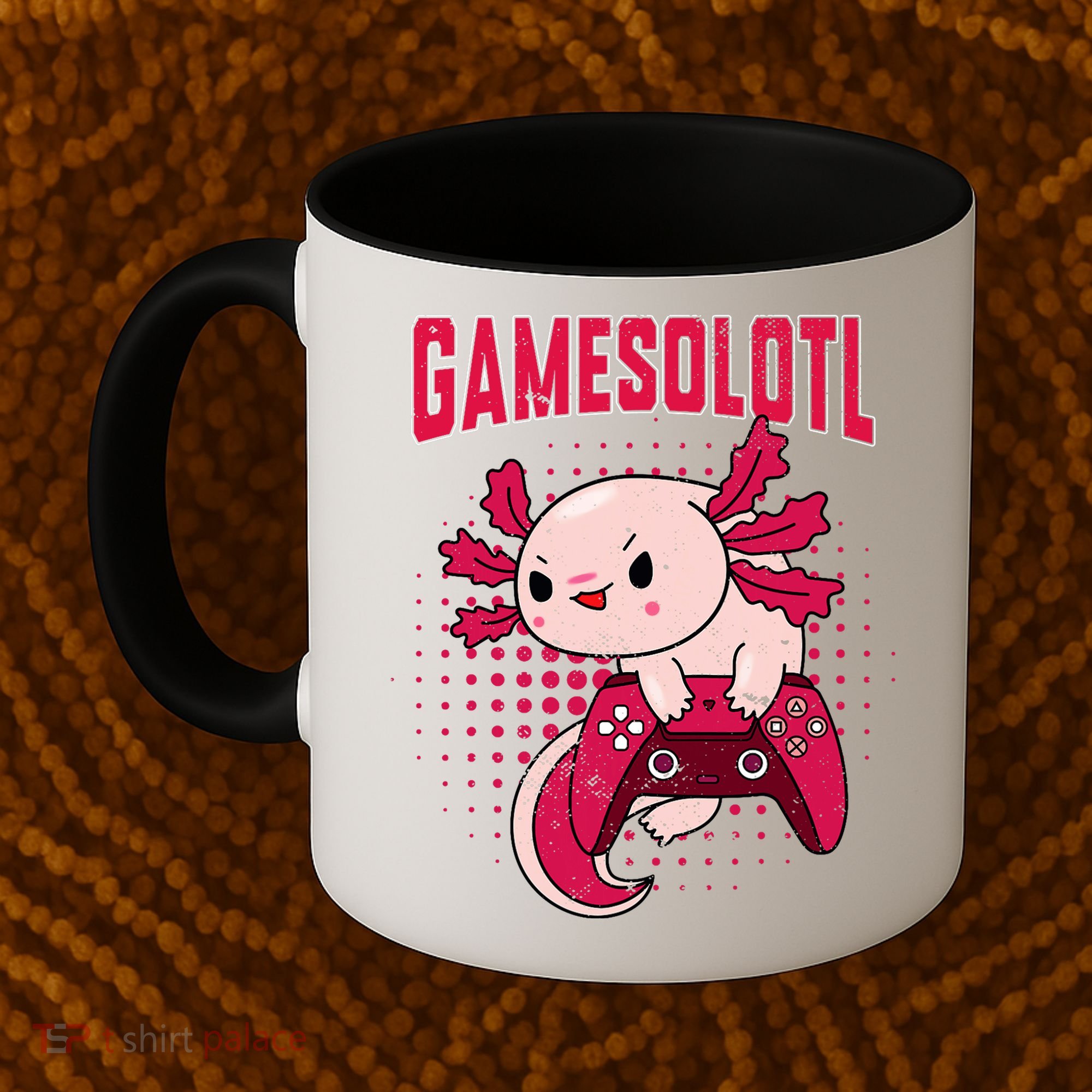 Axolotl Gamer Apparel Co. Gamer Axolotl Lover Cute Axolotl Gaming Retro Video Gamer Coffee Mug