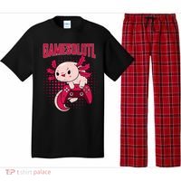 Axolotl Gamer Apparel Co. Gamer Axolotl Lover Cute Axolotl Gaming Retro Video Gamer Pajama Set thumb 0