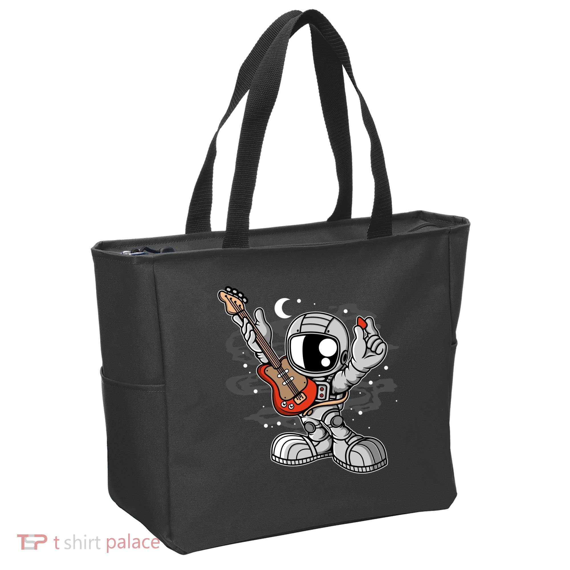 Astronaut Guitar Tote Bag