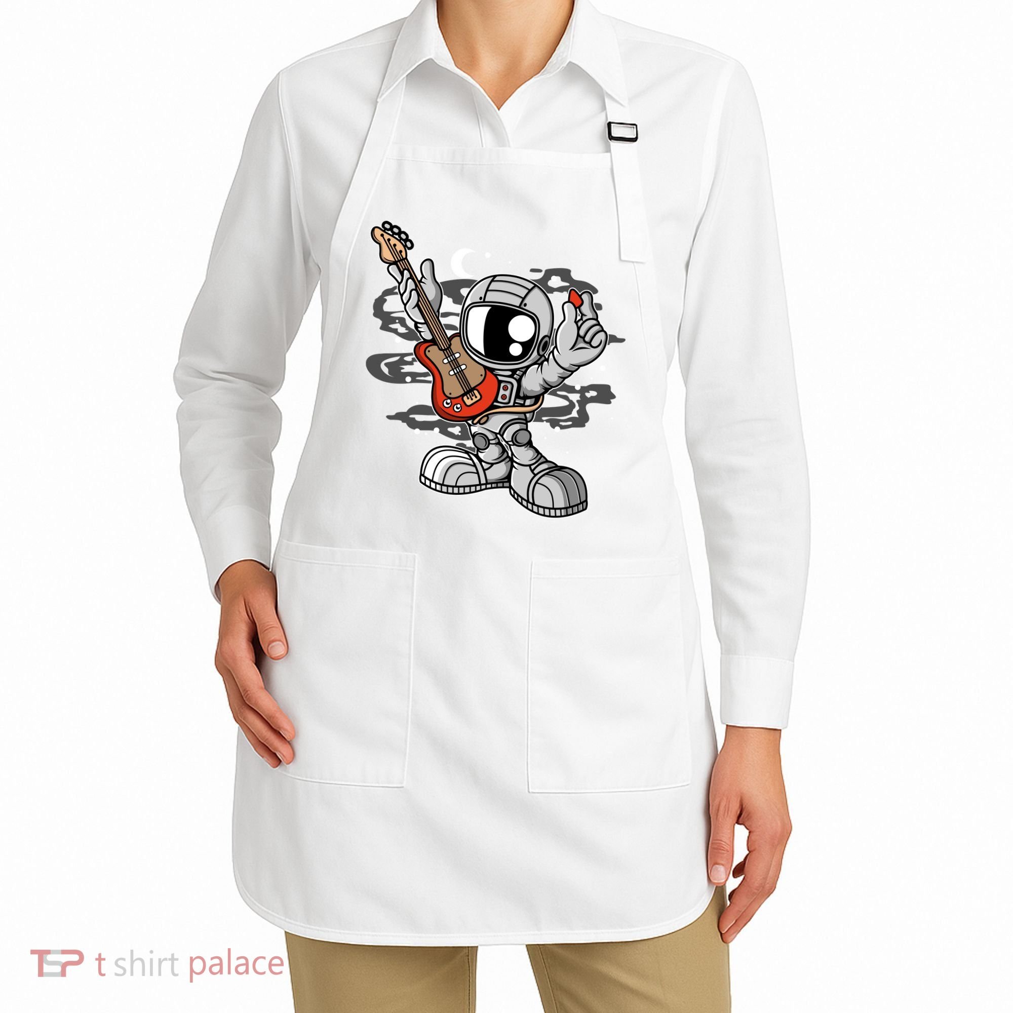 Astronaut Guitar Apron