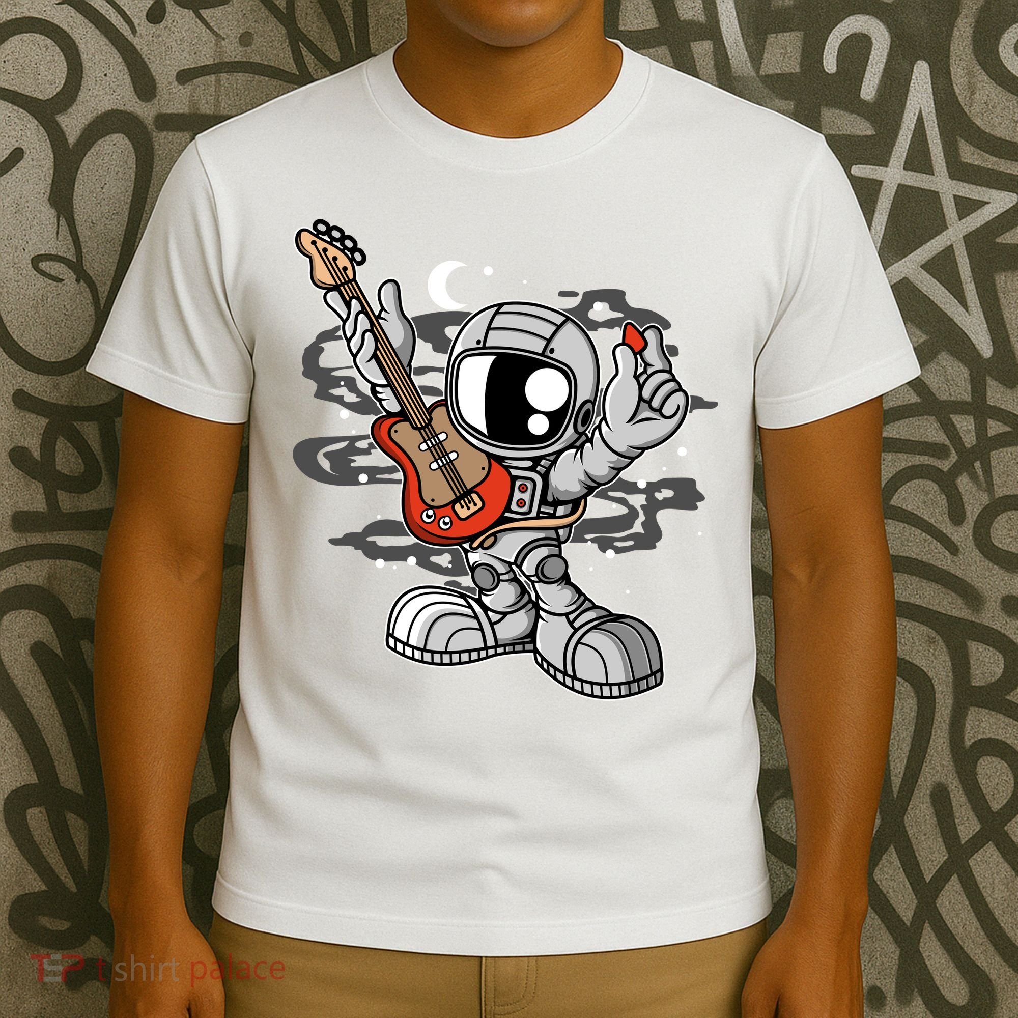 Astronaut Guitar T-Shirt