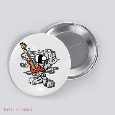 Astronaut Guitar Button