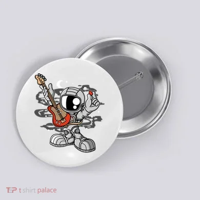 Astronaut Guitar Button