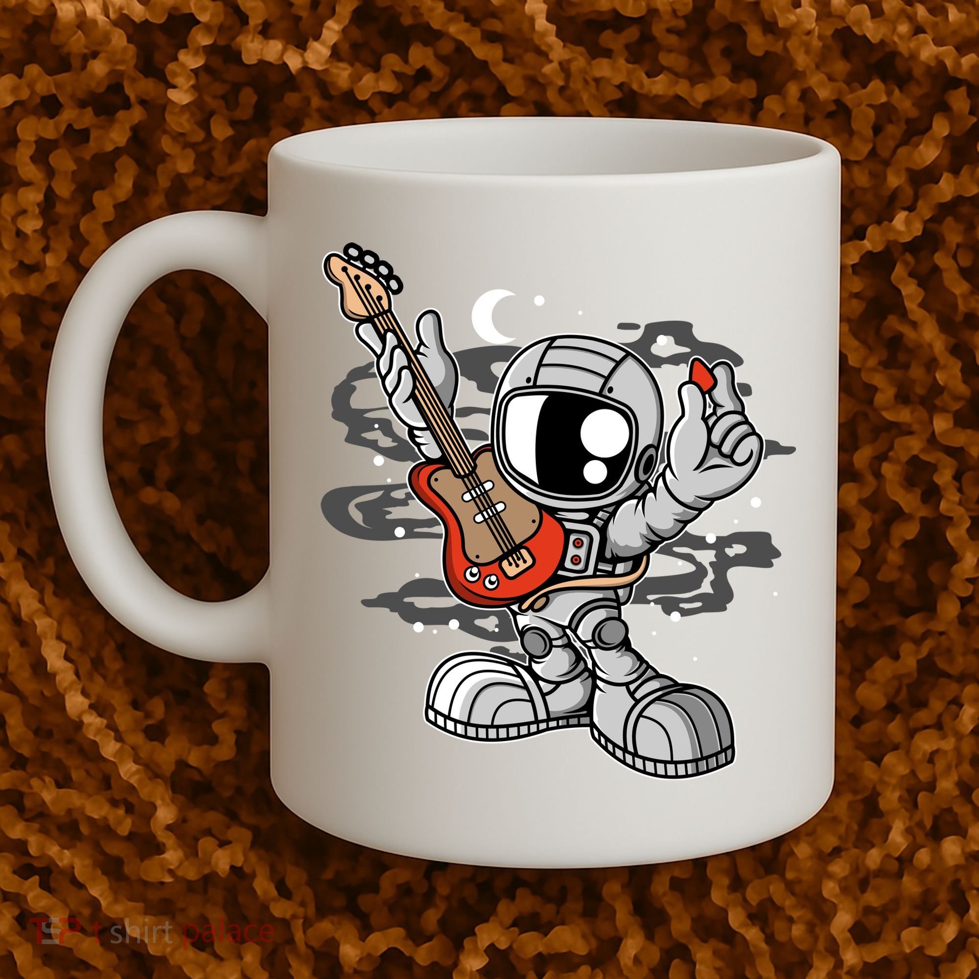 Astronaut Guitar Coffee Mug