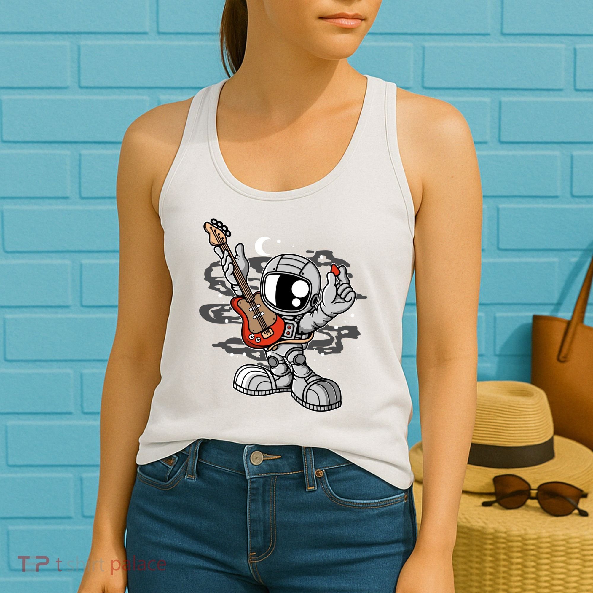 Astronaut Guitar Women's Tank Top