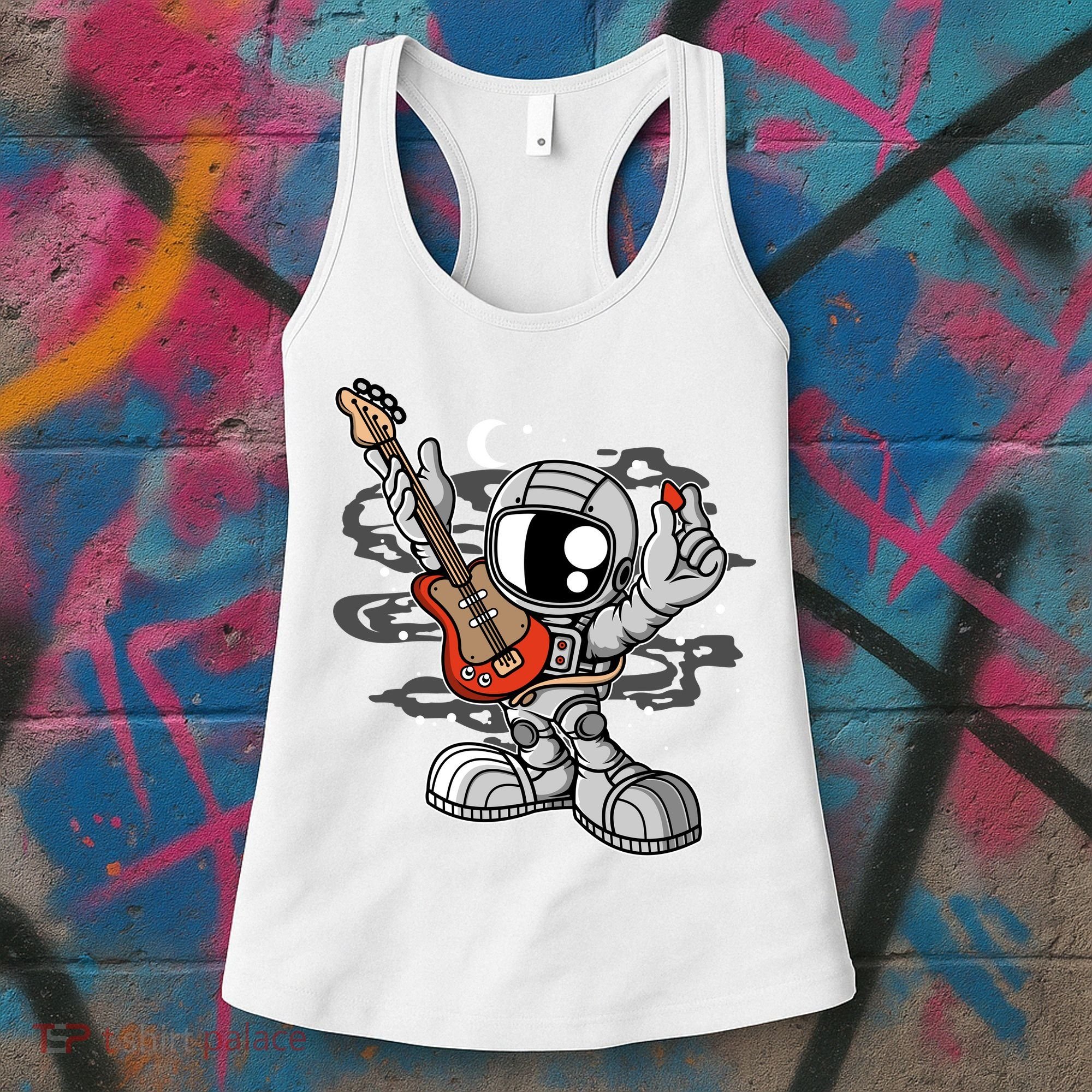 Astronaut Guitar Women's Tank Top