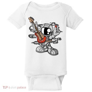 Astronaut Guitar Baby Bodysuit