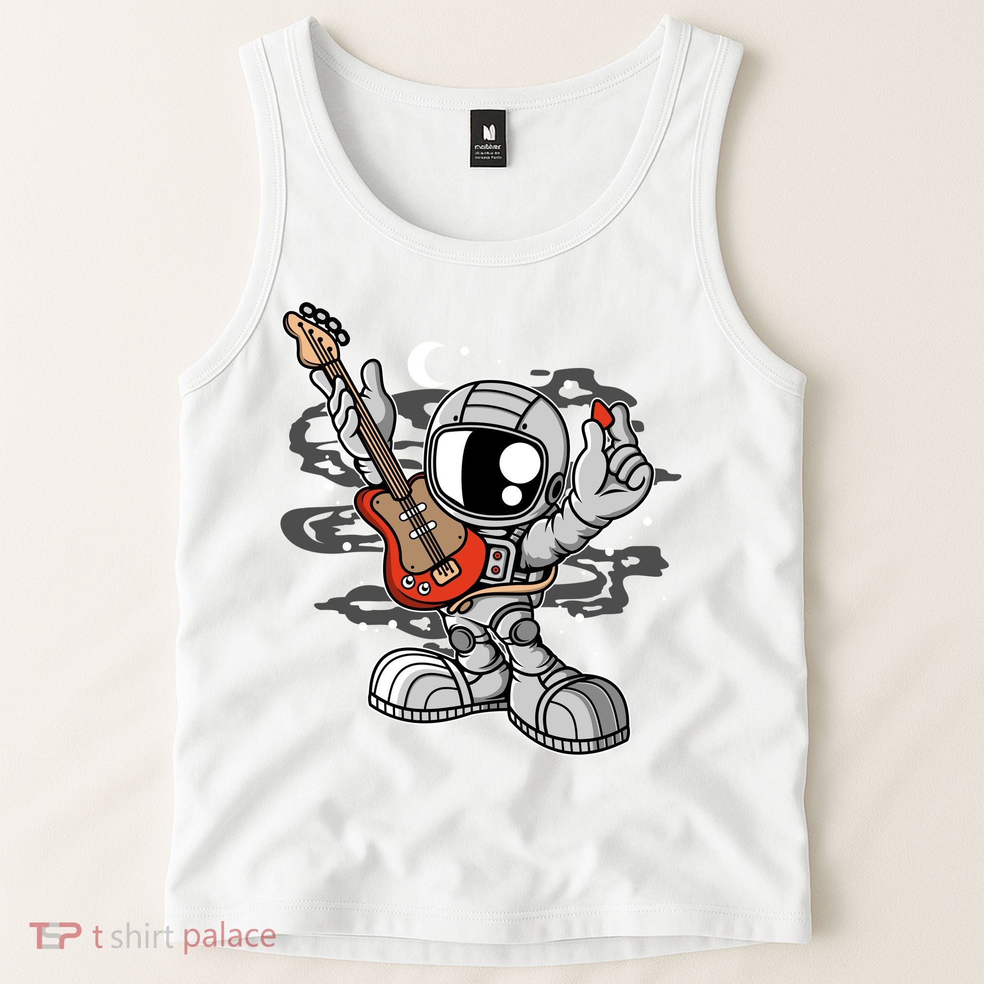 Astronaut Guitar Tank Top