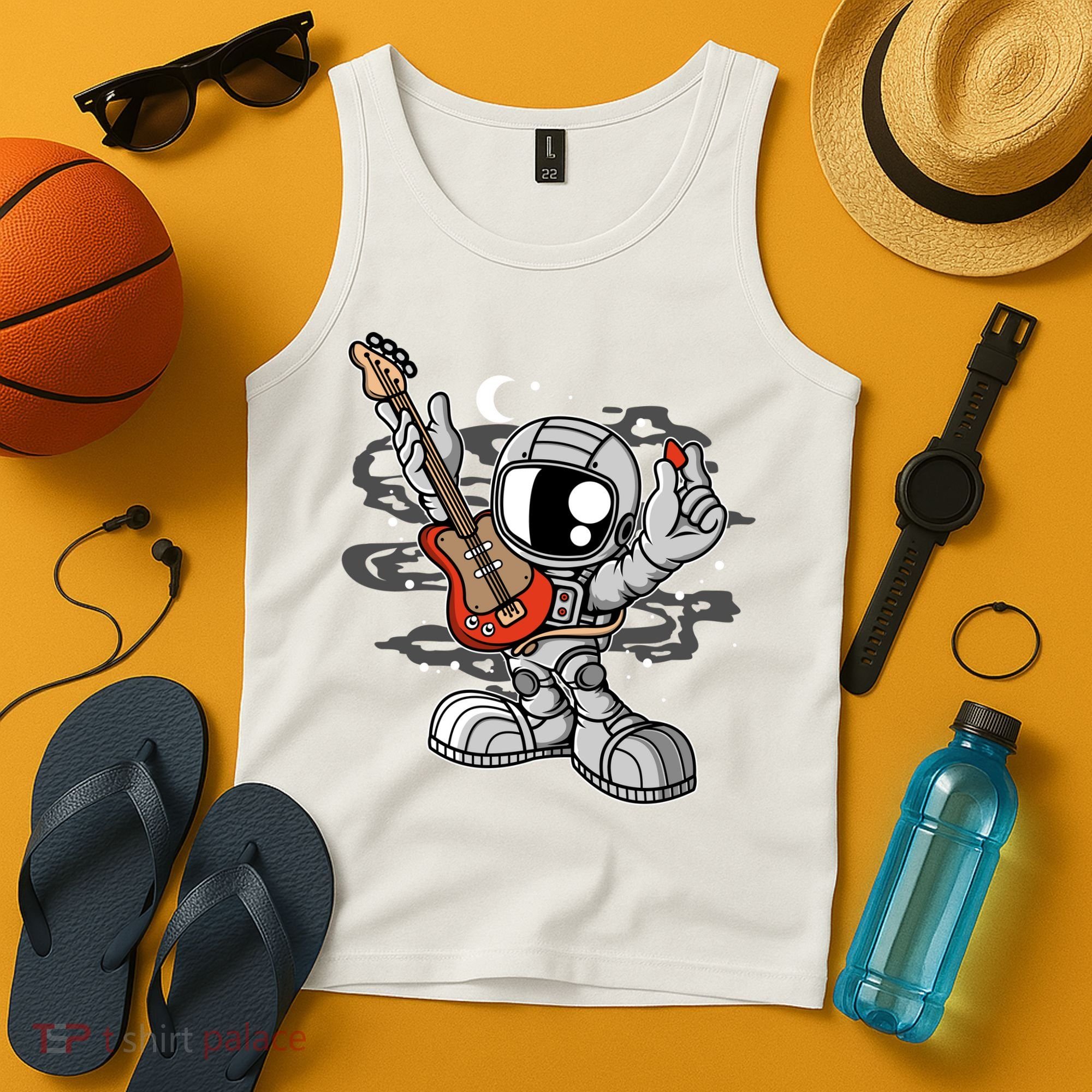 Astronaut Guitar Tank Top