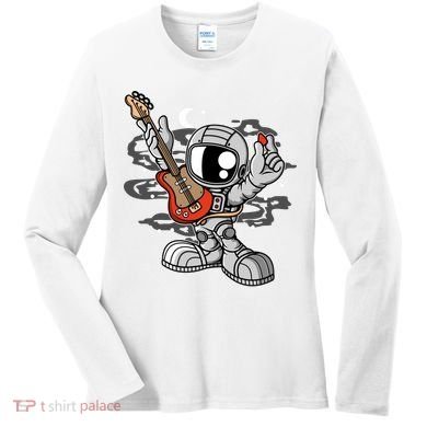 Astronaut Guitar Women's Long Sleeve Shirt