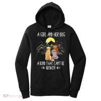 A Girl And Her Dog A Bond That Can't Be Broken Women's Hoodie thumb 0