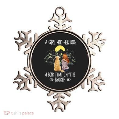 A Girl And Her Dog A Bond That Can't Be Broken Ornament