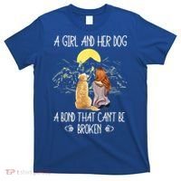 A Girl And Her Dog A Bond That Can't Be Broken T-Shirt thumb 0