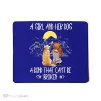 A Girl And Her Dog A Bond That Can't Be Broken Mousepad thumb 0