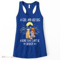 A Girl And Her Dog A Bond That Can't Be Broken Women's Tank Top thumb 0