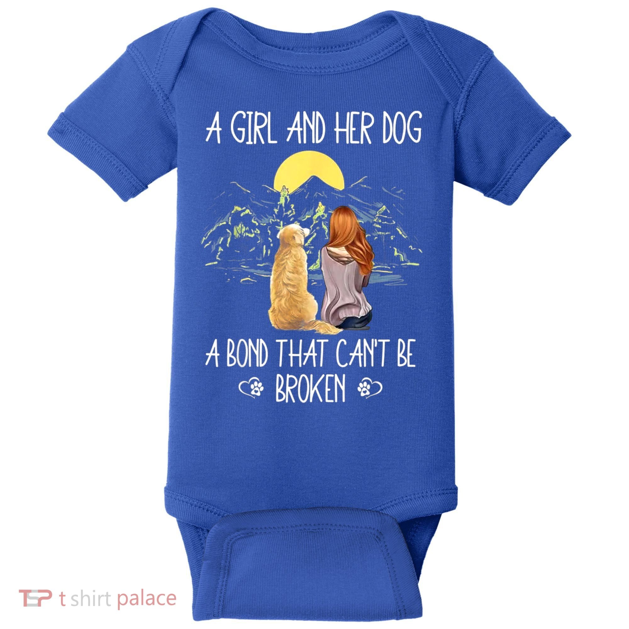 A Girl And Her Dog A Bond That Can't Be Broken Baby Bodysuit