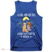 A Girl And Her Dog A Bond That Can't Be Broken Tank Top thumb 0