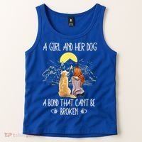 A Girl And Her Dog A Bond That Can't Be Broken Tank Top thumb 2