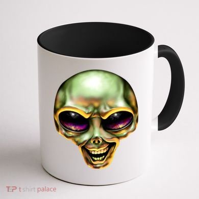 Alien Grin Coffee Mug back