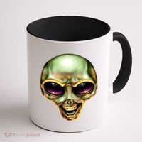 Alien Grin Coffee Mug thumb 1