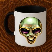 Alien Grin Coffee Mug thumb 2