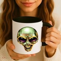 Alien Grin Coffee Mug thumb 3