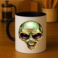 Alien Grin Coffee Mug thumb 4