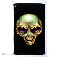 Alien Grin Golf Towel thumb 0
