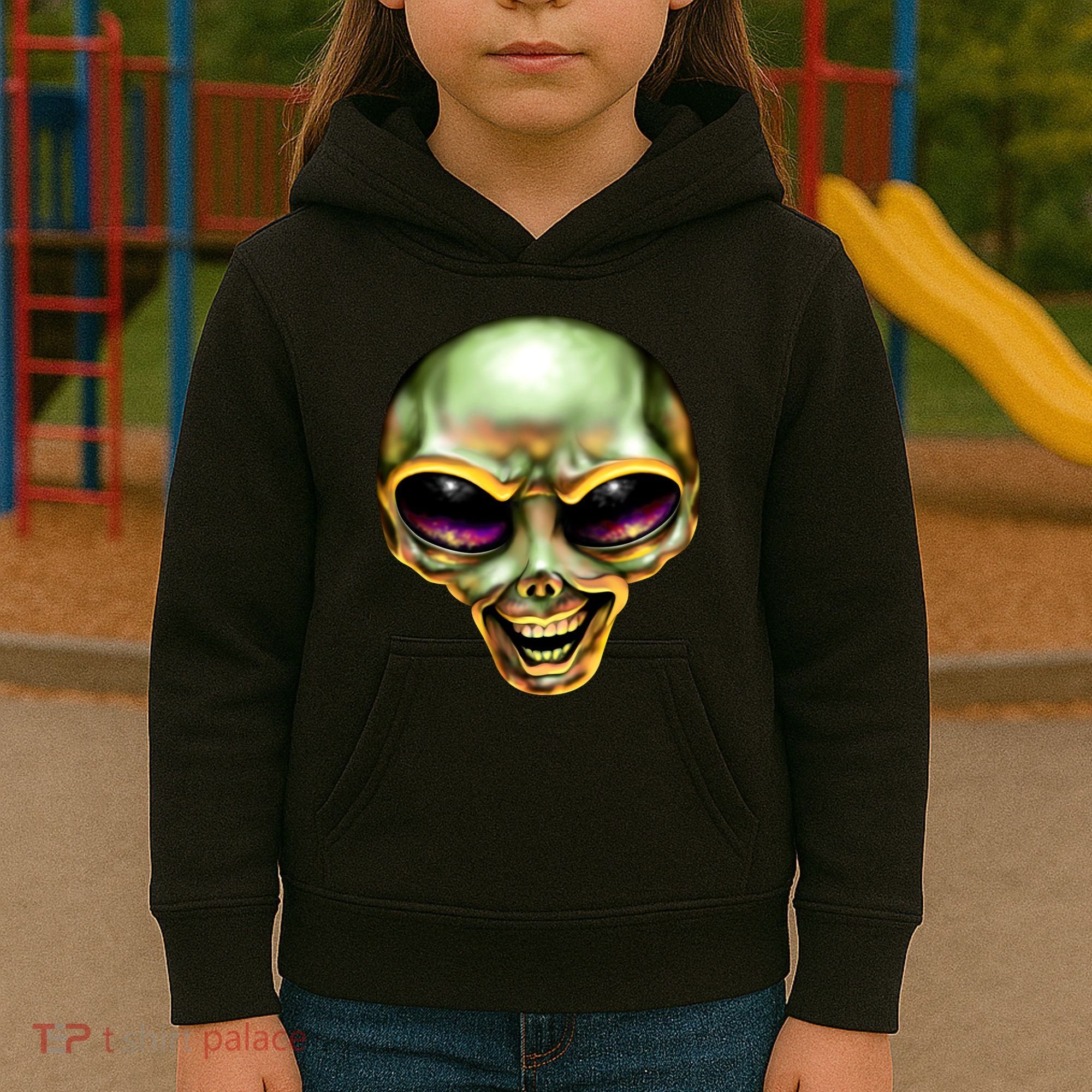 Alien Grin Kids Hoodie