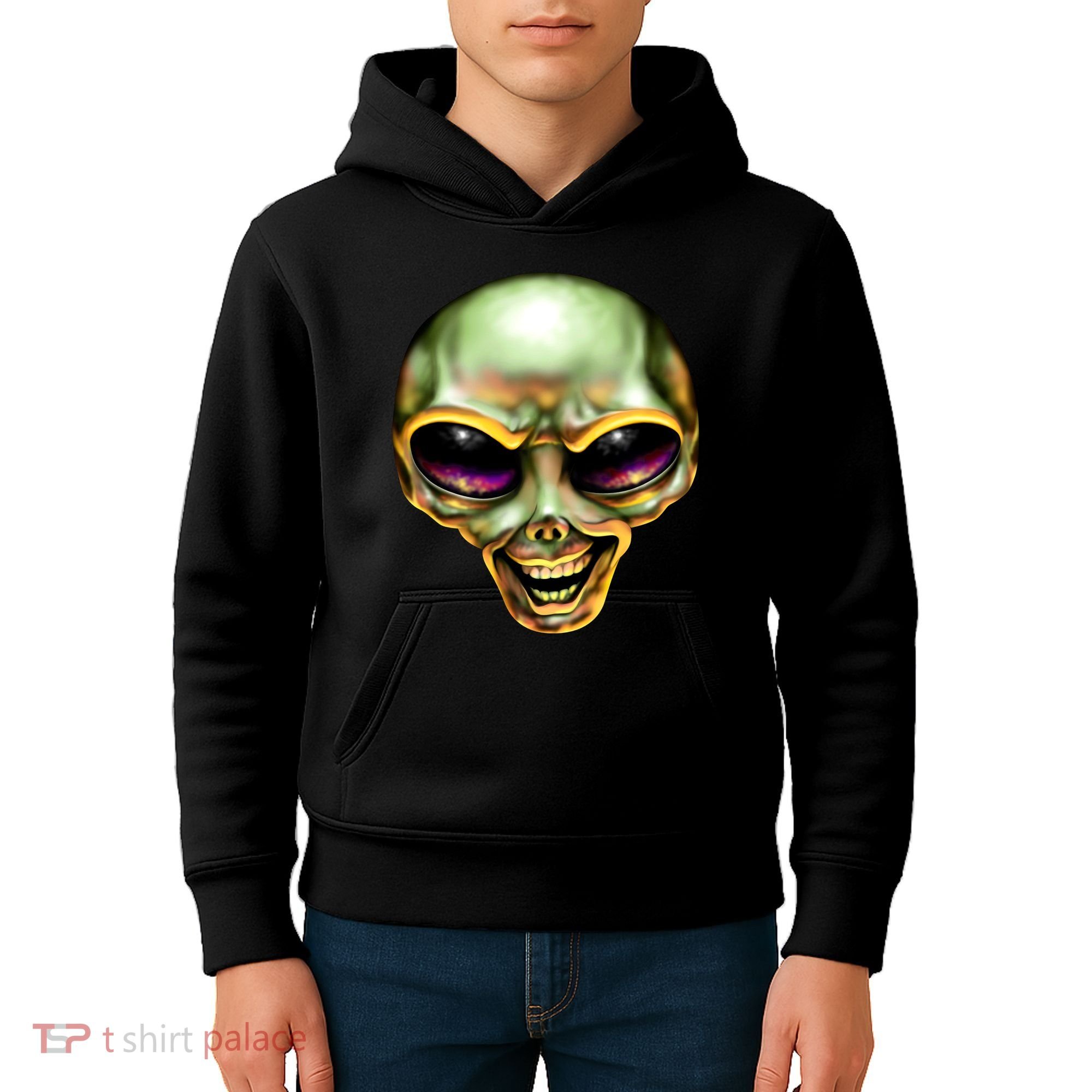 Alien Grin Kids Hoodie