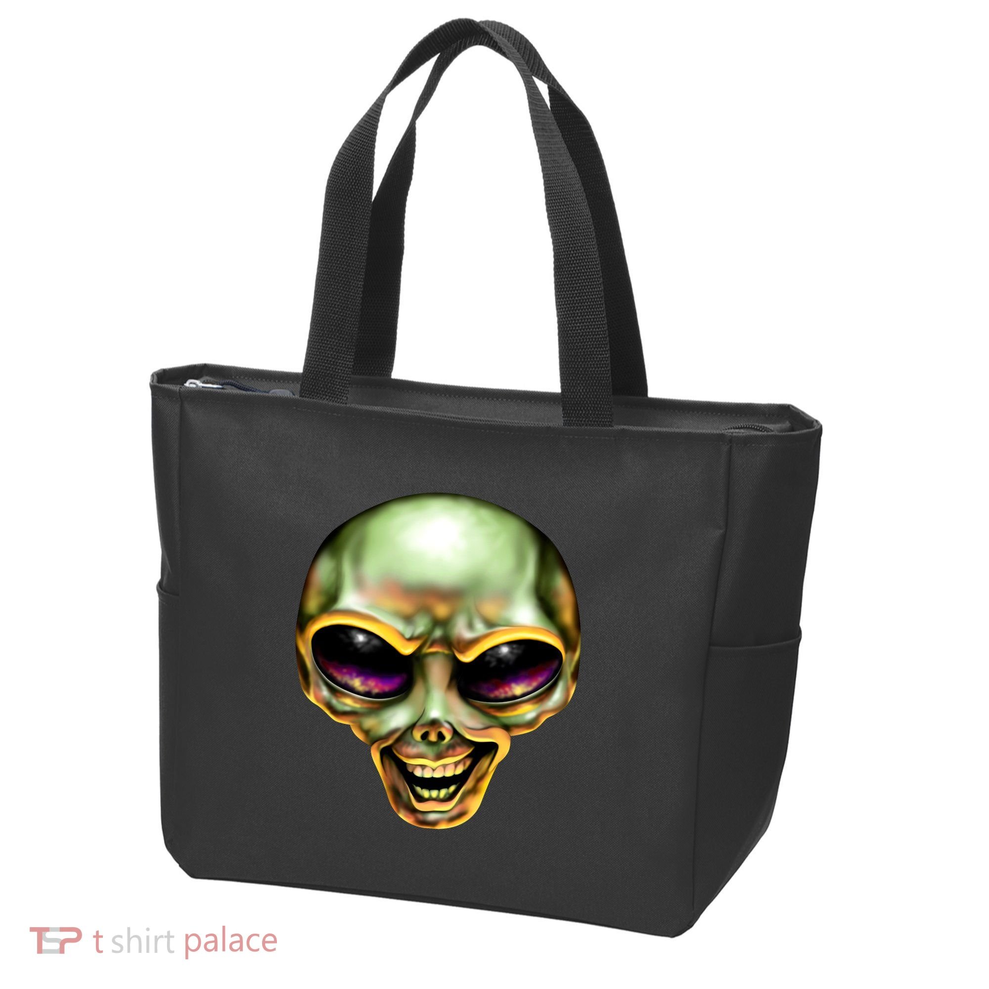 Alien Grin Tote Bag