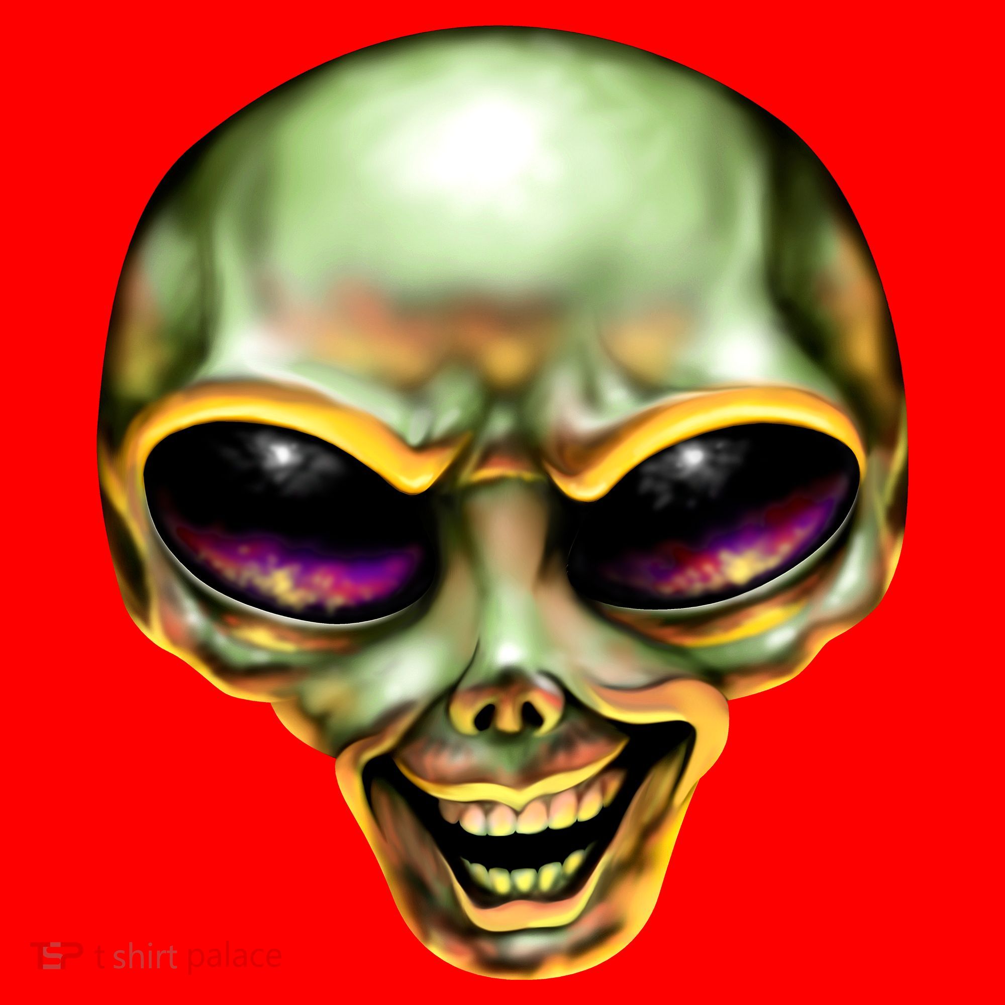 Alien Grin Santa Hat