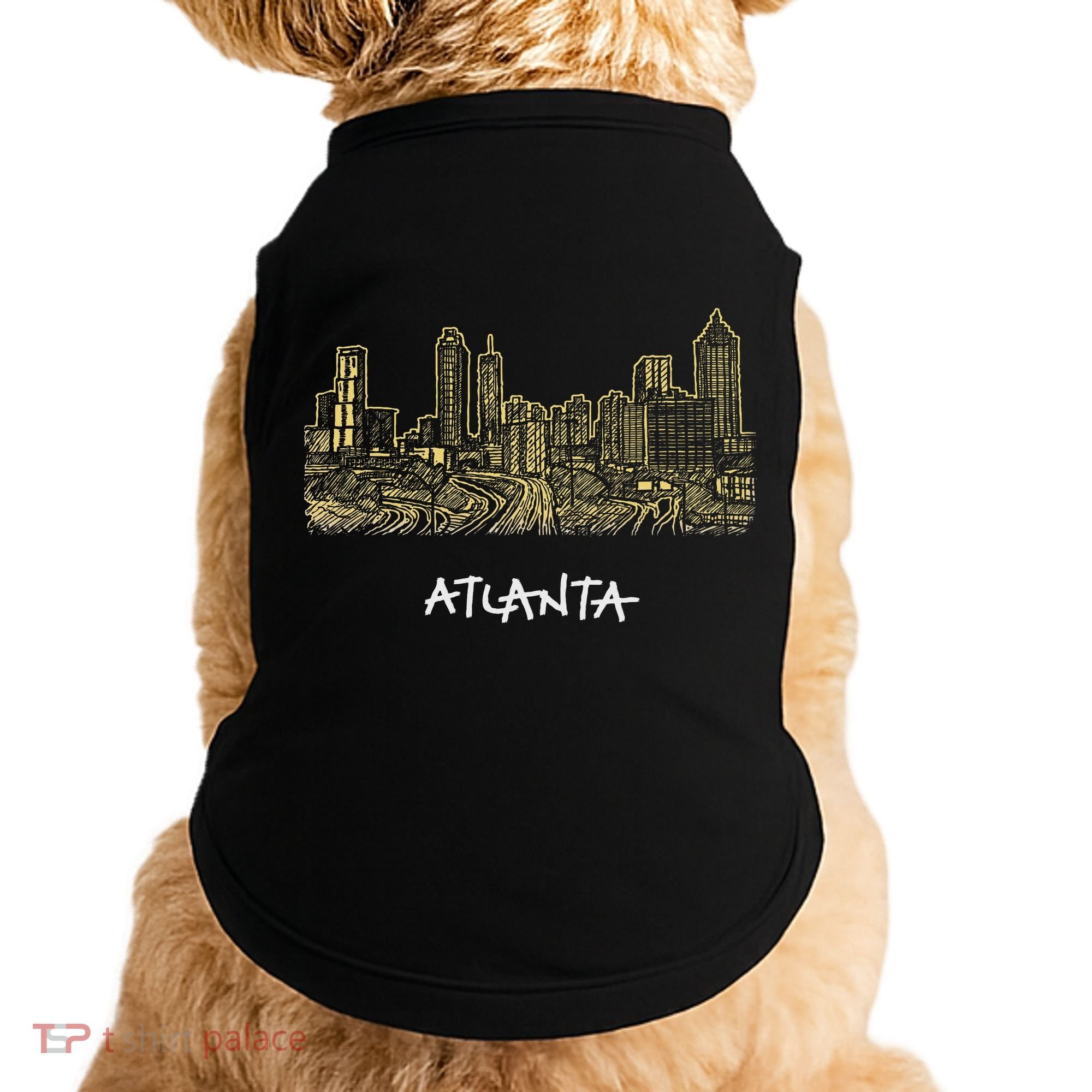 Atlanta Georgia Atl Peach State Skyline Panorama Doggie Tank