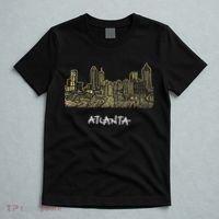 Atlanta Georgia Atl Peach State Skyline Panorama T-Shirt thumb 5