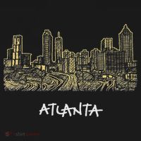 Atlanta Georgia Atl Peach State Skyline Panorama Women's Hoodie thumb 2