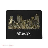 Atlanta Georgia Atl Peach State Skyline Panorama Mousepad thumb 0