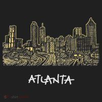 Atlanta Georgia Atl Peach State Skyline Panorama Hat thumb 2