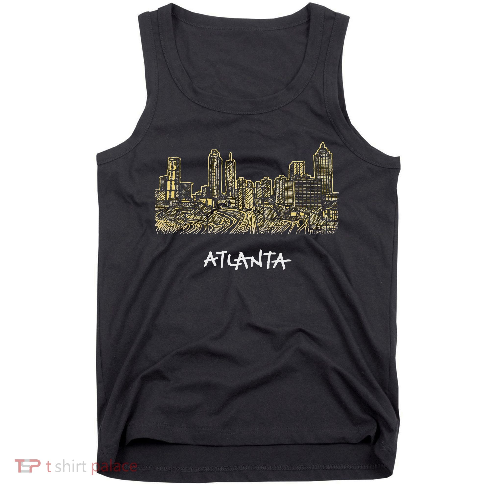 Atlanta Georgia Atl Peach State Skyline Panorama Tank Top