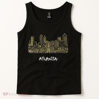 Atlanta Georgia Atl Peach State Skyline Panorama Tank Top thumb 2