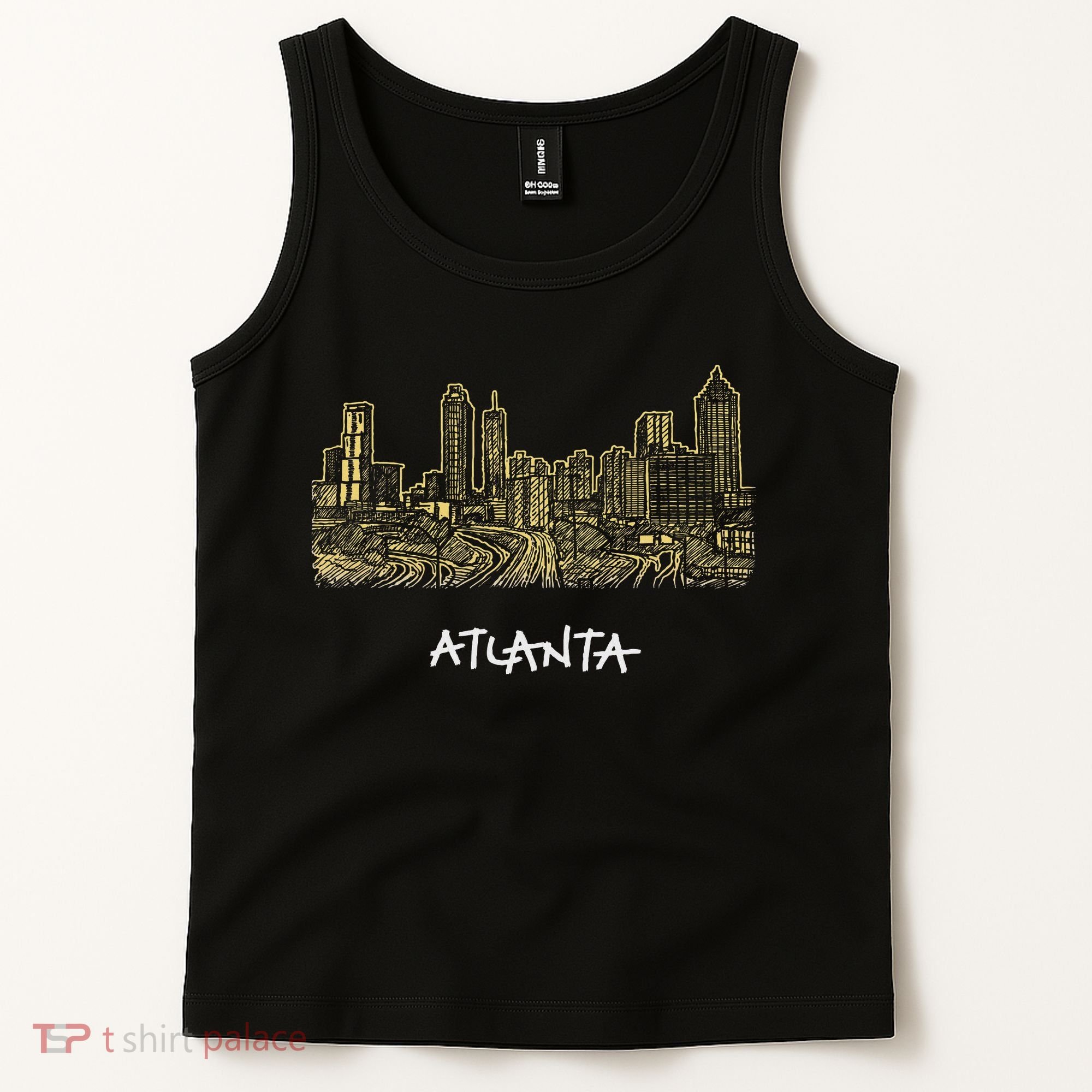 Atlanta Georgia Atl Peach State Skyline Panorama Tank Top