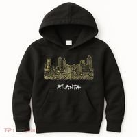 Atlanta Georgia Atl Peach State Skyline Panorama Kids Hoodie thumb 0