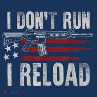 AR15 Gun American Flag I Don't Run I Reload I Dont Run Women's Tank Top thumb 5