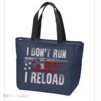 AR15 Gun American Flag I Don't Run I Reload I Dont Run Tote Bag thumb 3