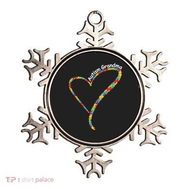 Autism Grandma Autism Awareness Puzzle Piece Heart Ornament