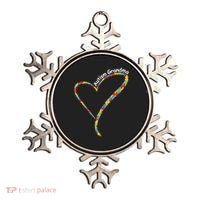 Autism Grandma Autism Awareness Puzzle Piece Heart Ornament thumb 0